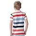 Leo&Lily Big Boys Casual Cotton Lapel Yarn Dyed Stripe Polo Short Sleeve