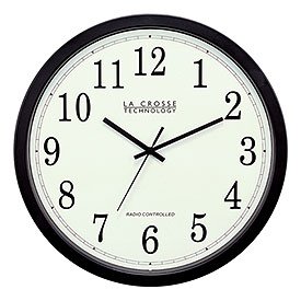 Plastic Atomic Wall Clock – Black