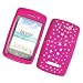 RIM BlackBerry Storm 9530 Thunder 9500 Laser Skin Case Soft Rubber Silicone Protector Image Cover "Pink Stars" Design