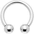 12 Gauge Internally Threaded Horseshoe Circular Barbell - 1/2" 5mm