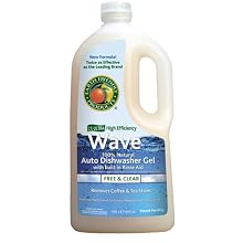 Earth Friendly Products Proline PL9754/08 Wave Gel Free and Clear Detergent with Rinse Aid, 40oz Handle Bottles, For Automatic Dishwashing Machinery (Case of 8)