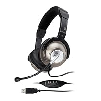 jWINin JBM55 PC/Gaming Stereo Headphones with Microphone and In-line Digital Volume Control/USB