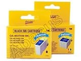 Compatible Epson T013201 & T014201 Multi 2-Pack: 1 Black & 1 Color Ink Cartridges for Epson C40 and more