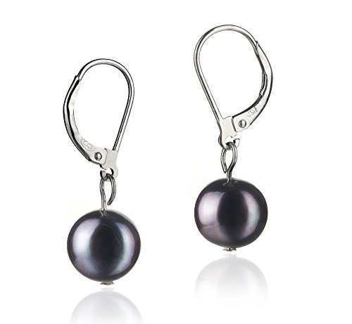 PearlsOnlyKaitlyn 8-9mm A Quality Freshwater 925 Sterling Silver Cultured Pearl Earring Pair For Women