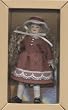 Heidi Ott Miniature Child Girl Doll in a Pink and White Dress
