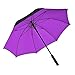Atree Auto Open Straight Umbrella 52inch Dual Layer Windproof Big Outdoor Golf Umbrella with 8 Ribs,Durable and Strong Enough,Carrying Bag included(Black/Purple)