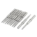 uxcell マグネチックスクリュードライバービット 六角シャンク 5 mm 2mm H2 スクリュー ドライバー ビット 10 本入り 60mm長さ