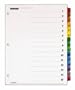 Cardinal Traditional OneStep Index System, 15 Tab, 1 to 15, Letter, Assorted, 15 per Set (61518)