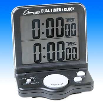 Buy Champion Sports Dual Timer Clock Jumbo Display DC100 by Champion Sports