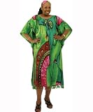 Friends - Abstract Design Caftan Kaftan With Matching Headwrap - Available in Purple, Green and Red