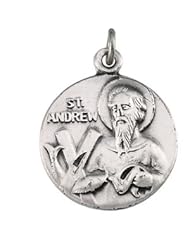 14K Yellow Gold 18.00 mm St. Andrew Medal