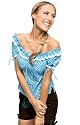 STOCKERPOINT TRACHTEN BLUSE Luna t&uuml;rkis Carmenstil