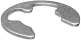 Metric Tapered Section Plain DIN 1.4122 Stainless Steel Radially Assembled External E Retaining Ring, 5 - 7 mm Shaft Diameter, 0.7 mm Thick (Pack of 50)