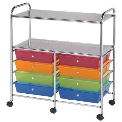 Blue Hills Studio Double Storage/Utility Cart with 8-Drawers On Sale
