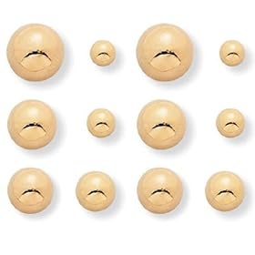 6-Pairs Ball Earring Set