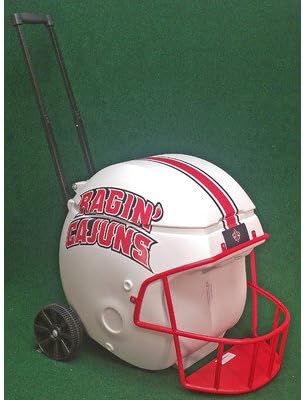 40 Qt. Football Helmet Ice Chest Rolling Cooler NCAA Team: Ragin Cajun