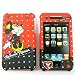 Disney© Licensed Minnie Mouse Shield Protector Hard Case Cover for Apple iPhone 3G / 3GS - Red