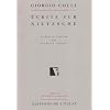 Ecrits sur nietzsche
