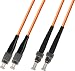 75M Multimode Duplex Fiber Optic Cable (50/125) - FC to ST