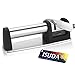 ISUDA Knife Sharpener Diamond Knife Sharpener for Steel Knives in All Sizes-Household Sharpener with 2 Stage Coated Sharpening System,Coarse & Finely Ground,Black