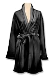 Age Super Plush BLACK Womens Microfiber Robe
