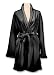 Apparel : Age Super Plush BLACK Womens Microfiber Robe