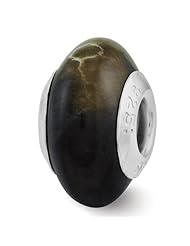 Sterling Silver Reflections Picasso Jasper Bead