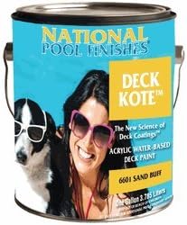 Blue Water Marine Paint Deck Kote Acrylic Waterbase Deck Paint, Birch Gray, Gallon