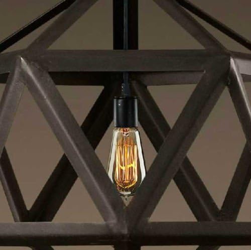 New Wrought Iron Lantern Pendant Lamp Fixture Vintage Iron Art Ceiling & Chandelier