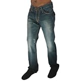 MONARCHY Revival Low Rise Boot Cut Denim Fashion Mens Jeans