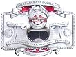"Great American Buckle Co" Silver/Red Metal Bottle Opener Belt Buckle