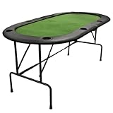 Foldable 8 Player Casino Texas Holdem Poker Table Folding Poker Table