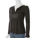 Banana Republic Pintuck Long Sleeve Top (Closeout Item)
