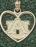 Anderson Jewelry Auburn Tigers Heart Gold Charm
