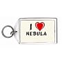 I Love Nebula Keychain