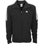 adidas Men's Stability Jacket, Black, White, Large