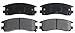 ACDelco 14D508M Advantage Rear Semi-Metallic Disc Brake Pad Set