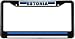 Estonia Estonian Flag Black License Plate Frame Metal Holder
