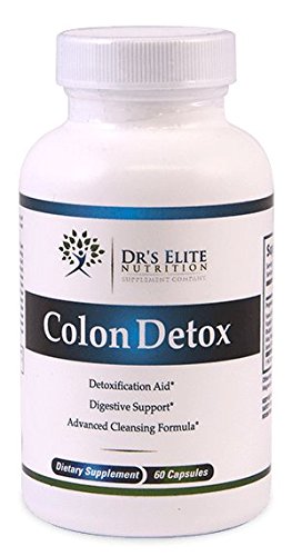 Dr's Elite Maximum Body Cleansing Detox Weight Loss - Detox Cleanse Promotes Regularity - VEGAN Detox Diet - All Pure Natural Ingredients - 60 Capsules