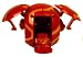 Bakugan Battle Brawlers Game Single LOOSE Figure Nova 12 Saurus [Red]