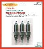 Santa's Best Craft Import Ge-7 55253 Replacement Light Bulbs Green