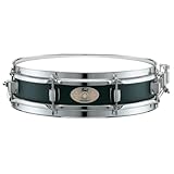 Pearl S1330B, 13x3-inch Steel Piccolo Snare Drum, Black Lacquer Shell