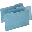 ESSP513 - Pressboard Index Card Guides,Blank,1/3 Cut,5x8,100/PK,Blue