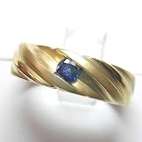 14K Sapphire Man's Ring