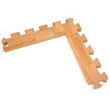 3-Piece Natural Foam Puzzle Mat L Shaped Edge
