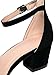 J. Adams Daisy Heeled Sandals - Ankle Strap Low Block, Open Toe Dress Pumps, Chunky Heels - Dressy Shoes for Women - Bridal, Wedding, Summer Sandals