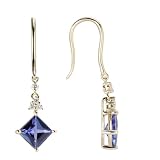14K Exquisite Tanzanite and Diamond Earring (NEW ARRIVAL)