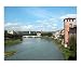 View of river Adige seen from the bridge Ponte Scaligero, Verona, Italy Architecture Photographic Poster Print by Bel Phos, 10x8