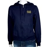 Antigua Michigan Wolverines Navy Ladies Full Zip Hoody Jacket