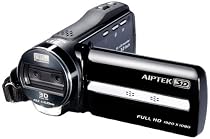 Aiptek 3D iH3 1080p Full HD Camcorder (5MPx2, 10x Digital Zooom in 2D, 4x Digital Zoom in 3D ) 3.2 inch 3D LCD